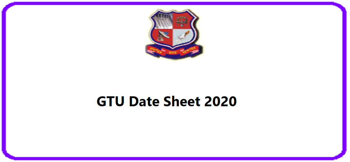 GTU Date Sheet 2024 Summer and Winter 1st 2nd 3rd 4th 5th 6th Semester