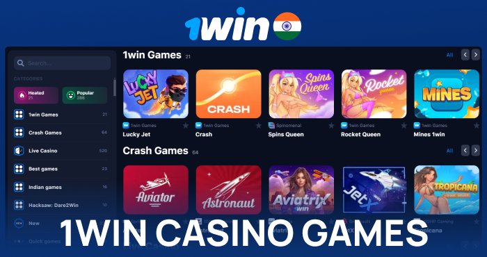 Play casino at 1win India